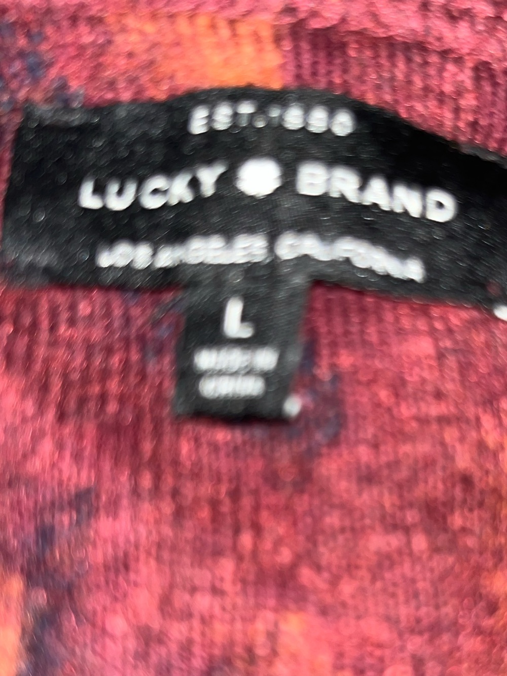 Lucky Breand abstract fringed open sweater